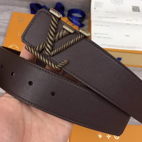 Super Perfect Quality LV Belts(100% Genuine Leather Steel Buckle)-1484