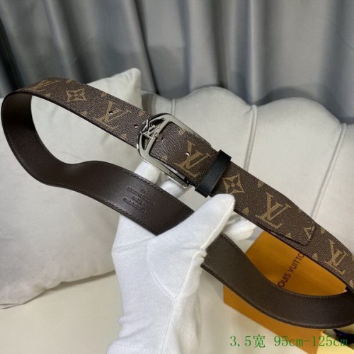 Super Perfect Quality LV Belts(100% Genuine Leather Steel Buckle)-2703