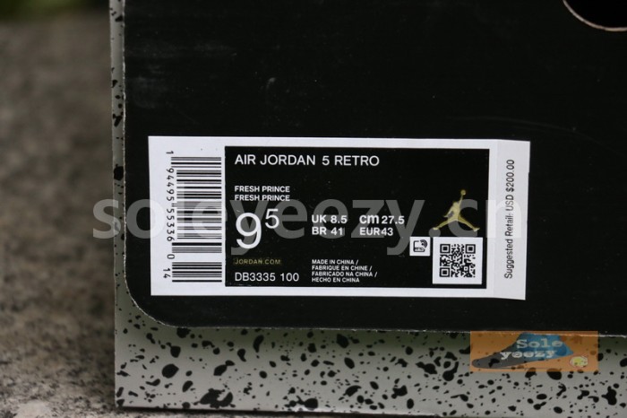 Authentic Air Jordan 5 “Alternate Bel-Air”