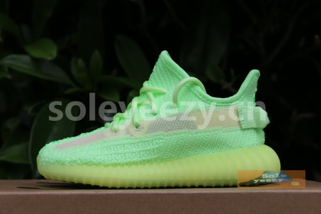 Authentic AD Yeezy 350 Boost V2 “Glow” kids shoes