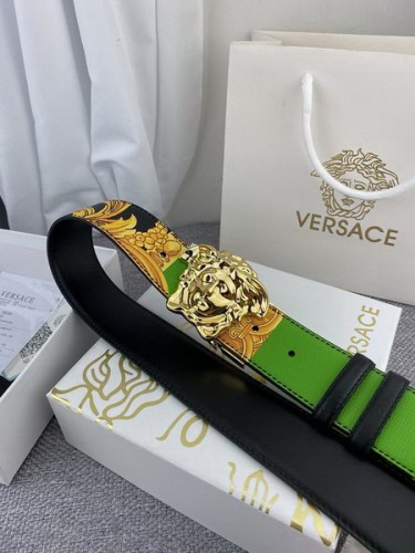 Super Perfect Quality Versace Belts(100% Genuine Leather,Steel Buckle)-432