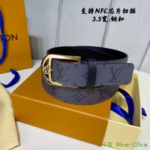 Super Perfect Quality LV Belts(100% Genuine Leather Steel Buckle)-2692