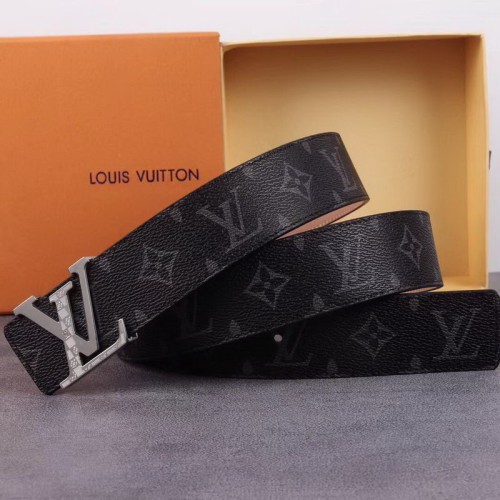 Super Perfect Quality LV Belts(100% Genuine Leather Steel Buckle)-1254