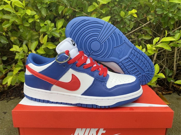 Authentic Nike Dunk Low White Blue
