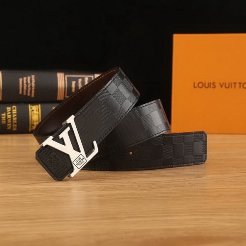 Super Perfect Quality LV Belts(100% Genuine Leather Steel Buckle)-2239