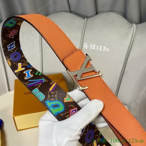 Super Perfect Quality LV Belts(100% Genuine Leather Steel Buckle)-2883