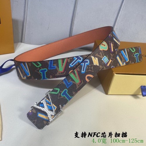 Super Perfect Quality LV Belts(100% Genuine Leather Steel Buckle)-2886