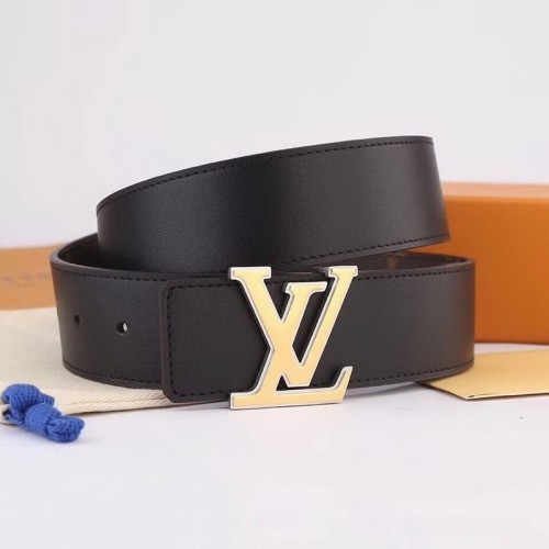 Super Perfect Quality LV Belts(100% Genuine Leather Steel Buckle)-1359