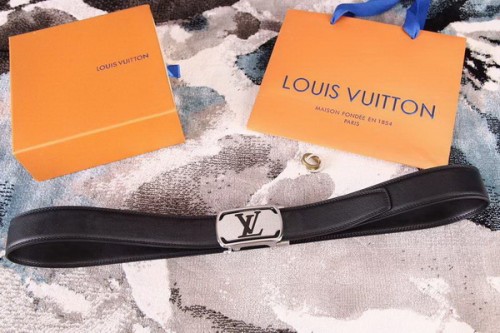 Super Perfect Quality LV Belts(100% Genuine Leather Steel Buckle)-1844