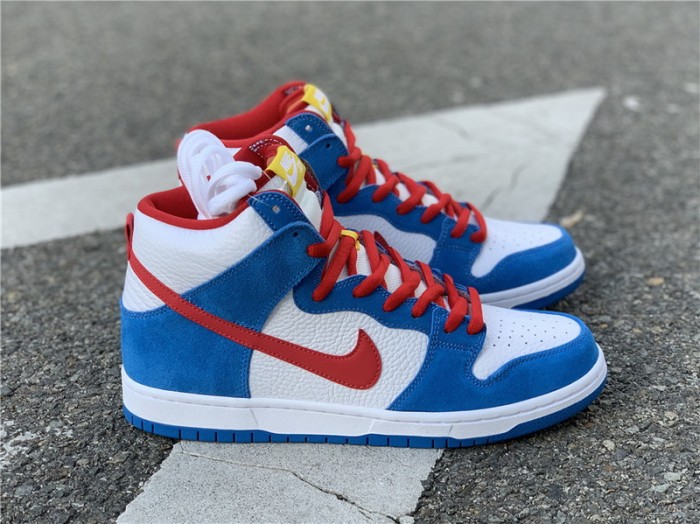 Authentic Nike SB Dunk High “Doraemon”