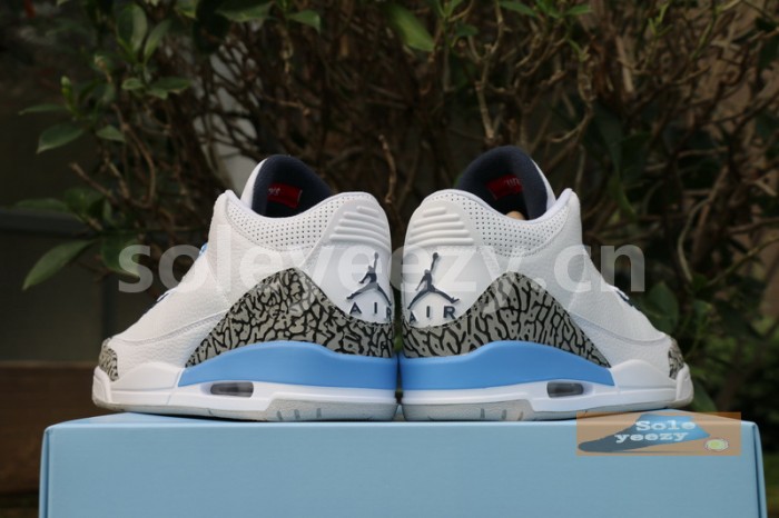 Authentic Air Jordan 3 “UNC” 2020