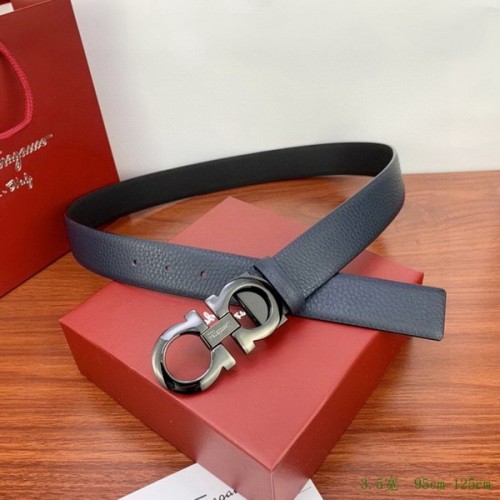 Super Perfect Quality Ferragamo Belts(100% Genuine Leather,steel Buckle)-1550