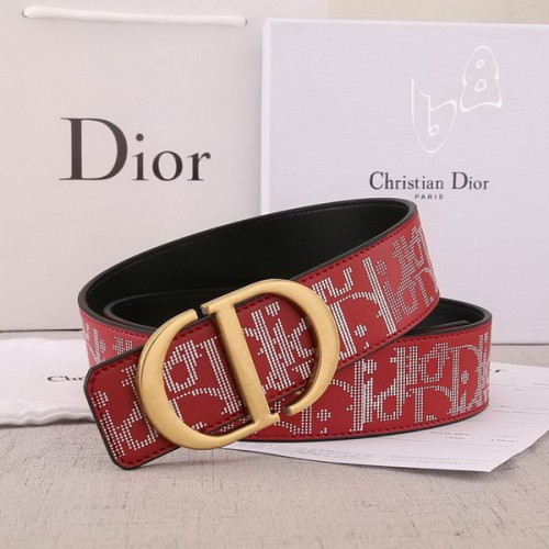 Super Perfect Quality Dior Belts(100% Genuine Leather,steel Buckle)-443