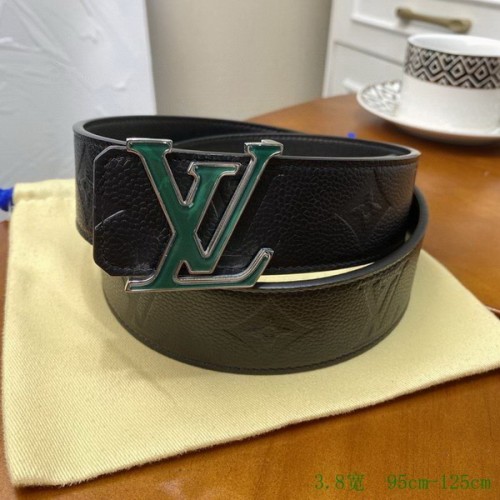 Super Perfect Quality LV Belts(100% Genuine Leather Steel Buckle)-2754