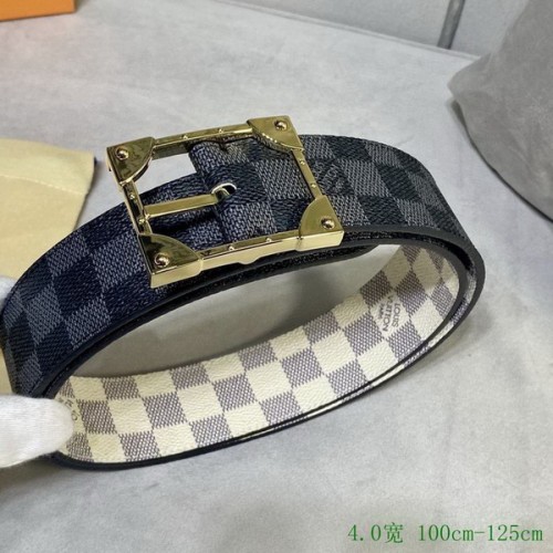 Super Perfect Quality LV Belts(100% Genuine Leather Steel Buckle)-3096