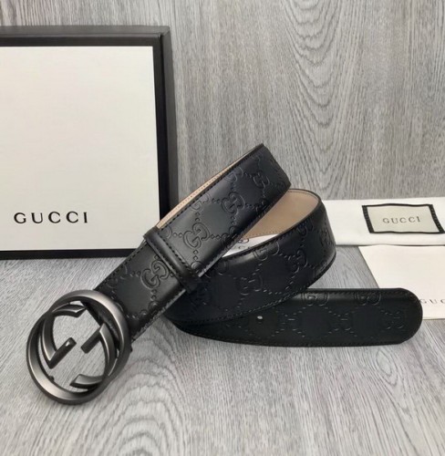 Super Perfect Quality G Belts(100% Genuine Leather,steel Buckle)-2434