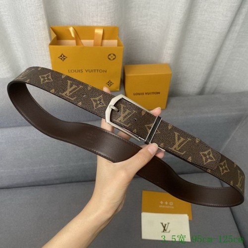 Super Perfect Quality LV Belts(100% Genuine Leather Steel Buckle)-2720