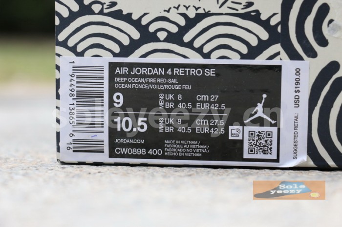 Authentic Air Jordan 4 SE “Sashiko”