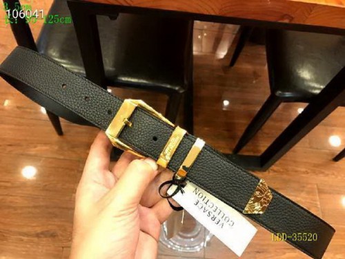 Super Perfect Quality Versace Belts(100% Genuine Leather,Steel Buckle)-381
