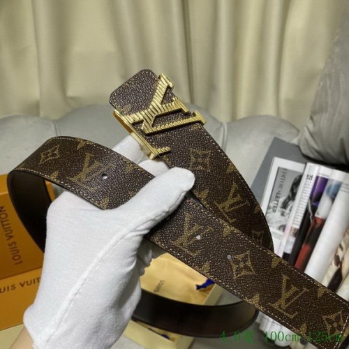 Super Perfect Quality LV Belts(100% Genuine Leather Steel Buckle)-3030