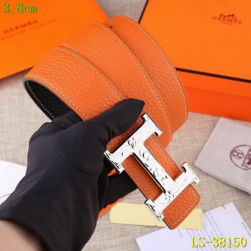 Super Perfect Quality Hermes Belts(100% Genuine Leather,Reversible Steel Buckle)-348