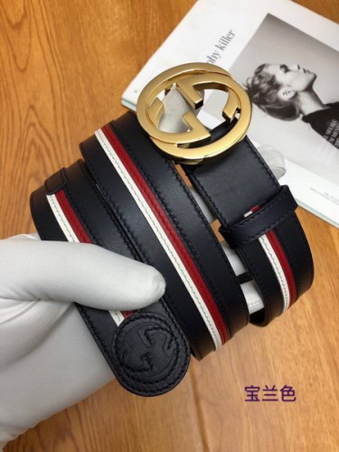 Super Perfect Quality G Belts(100% Genuine Leather,steel Buckle)-1771