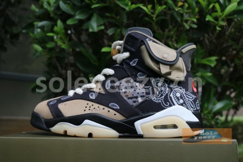 Authentic Travis Scott x Air Jordan 6 Custom made