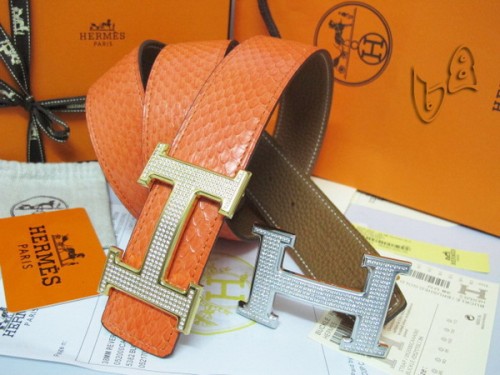 Super Perfect Quality Hermes Belts(100% Genuine Leather,Reversible Steel Buckle)-148