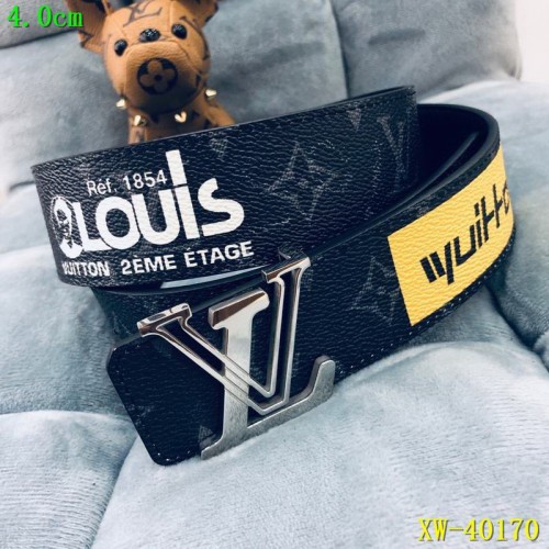 Super Perfect Quality LV Belts(100% Genuine Leather Steel Buckle)-1675