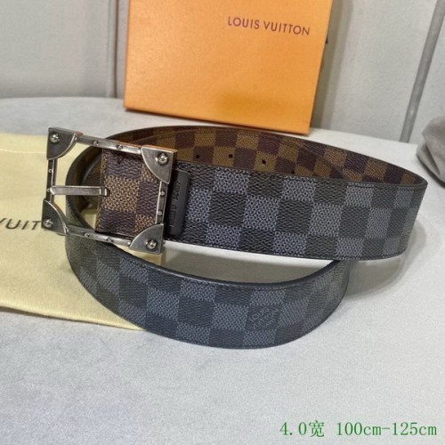 Super Perfect Quality LV Belts(100% Genuine Leather Steel Buckle)-3091