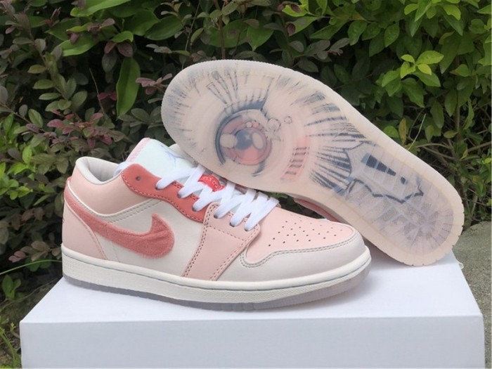 Authentic Air Jordan 1  Low SE Pink Women Shoes