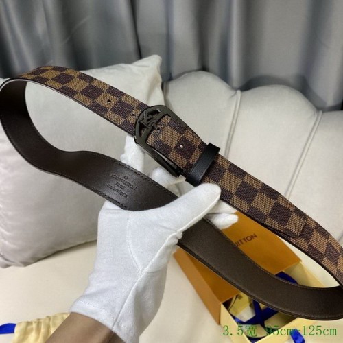 Super Perfect Quality LV Belts(100% Genuine Leather Steel Buckle)-2706