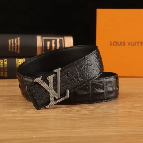 Super Perfect Quality LV Belts(100% Genuine Leather Steel Buckle)-2226
