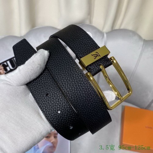 Super Perfect Quality LV Belts(100% Genuine Leather Steel Buckle)-2726