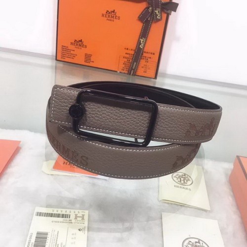 Super Perfect Quality Hermes Belts(100% Genuine Leather,Reversible Steel Buckle)-686