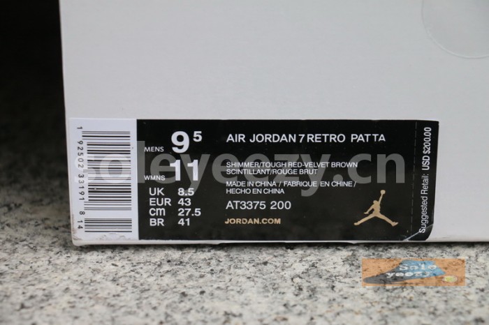 Authentic Patta x Air Jordan 7 OG SP