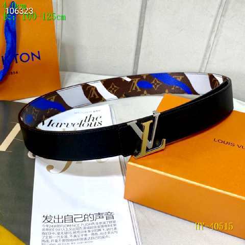 Super Perfect Quality LV Belts(100% Genuine Leather Steel Buckle)-2489