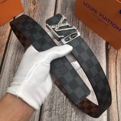 Super Perfect Quality LV Belts(100% Genuine Leather Steel Buckle)-2230