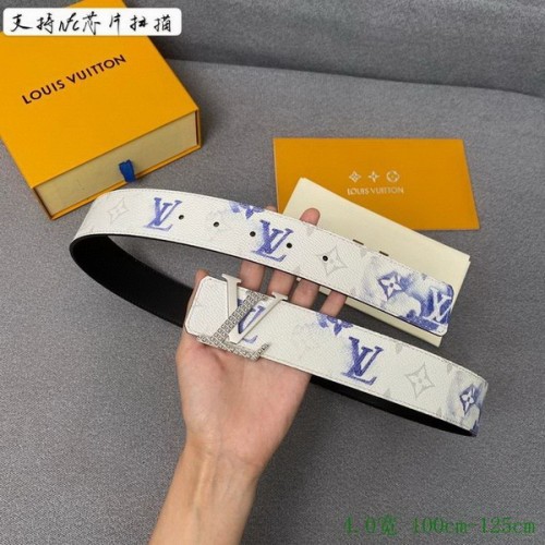 Super Perfect Quality LV Belts(100% Genuine Leather Steel Buckle)-3130