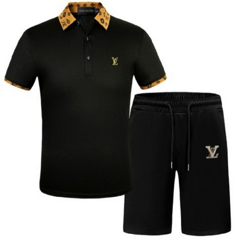 LV short sleeve men suit-029(M-XXXL)