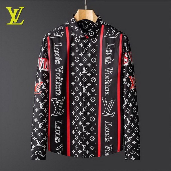 LV long sleeve shirt men-081(M-XXXL)