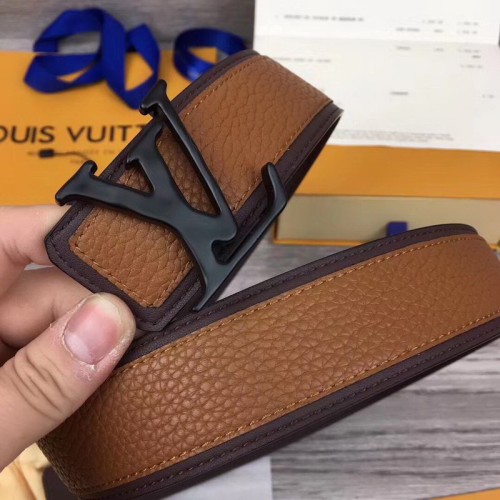Super Perfect Quality LV Belts(100% Genuine Leather Steel Buckle)-1652