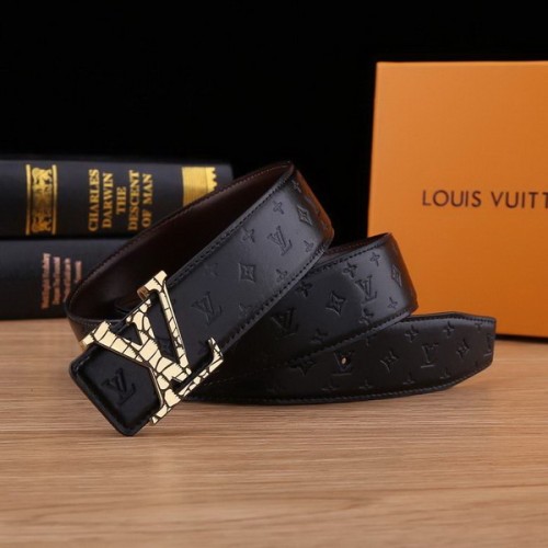 Super Perfect Quality LV Belts(100% Genuine Leather Steel Buckle)-2182