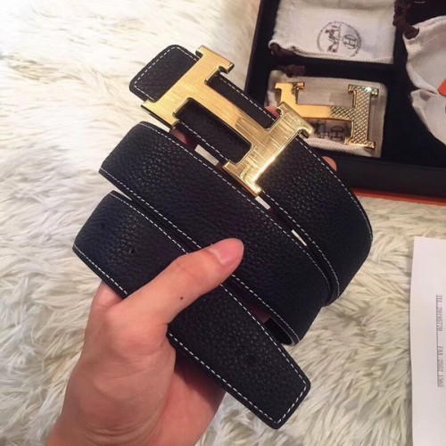 Super Perfect Quality Hermes Belts(100% Genuine Leather,Reversible Steel Buckle)-678