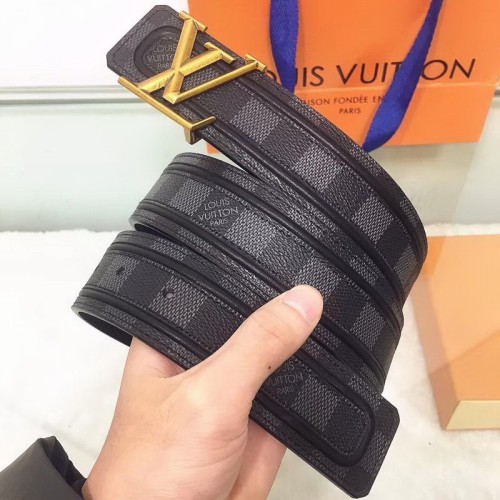 Super Perfect Quality LV Belts(100% Genuine Leather Steel Buckle)-1301