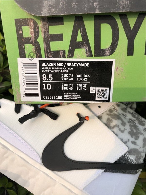 Authentic READYMADE x Nike Blazer Mid CZ3589-100