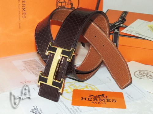 Super Perfect Quality Hermes Belts(100% Genuine Leather,Reversible Steel Buckle)-176