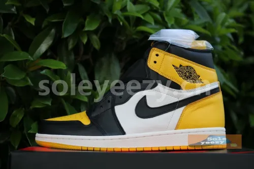 Authentic Air Jordan 1 Yellow Toe