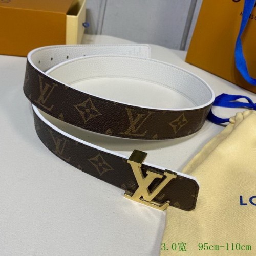 Super Perfect Quality LV Belts(100% Genuine Leather Steel Buckle)-2610