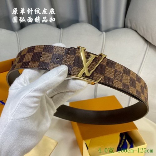Super Perfect Quality LV Belts(100% Genuine Leather Steel Buckle)-2861